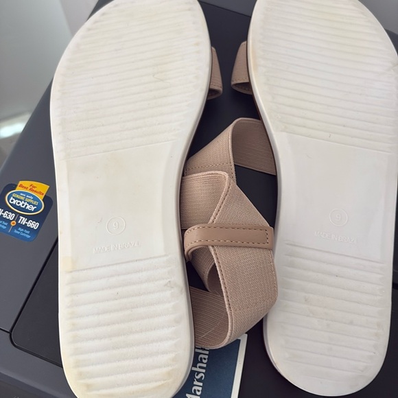 NWT Steve Madden Daim Women's Fabric Cork Footbed Sandals Size:  9 - Picture 6 of 7